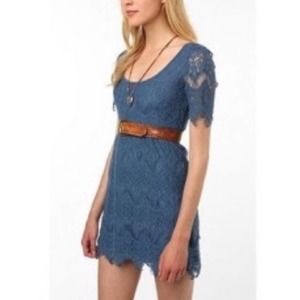 PINS & NEEDLES Blue Fringe Dress